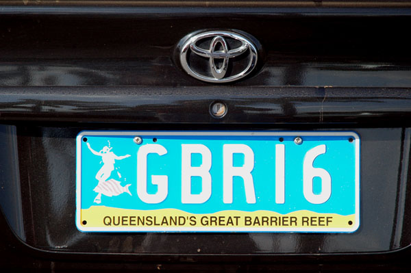Queensland Great Barrier Reef license plate