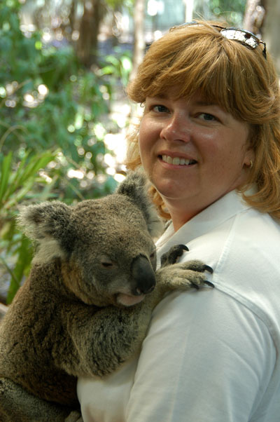 Lone Pine is one of the few places which still allows koala cuddling