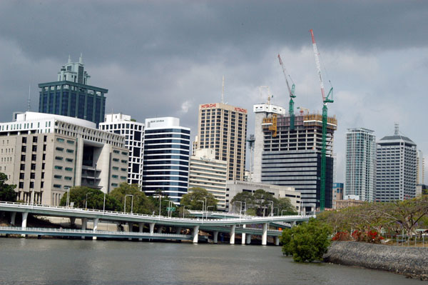 Brisbane Central Business District from the Mirimar, Brisbane River