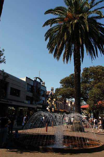 Manly's main street, the Corso