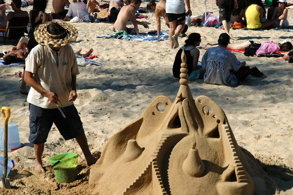 Not much more progress on the sand castle