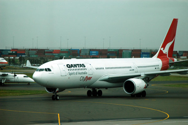 Qantas A330 at SYD (VH-EBC)
