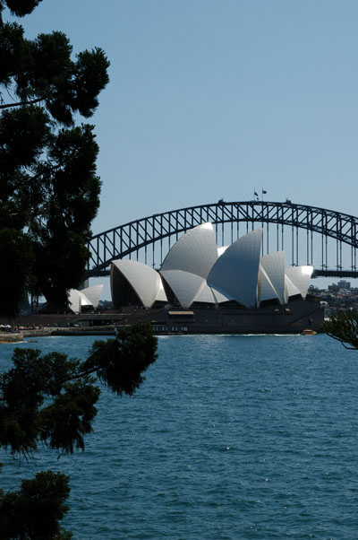 Opera House & Harbor Bridge from Botanic Garden