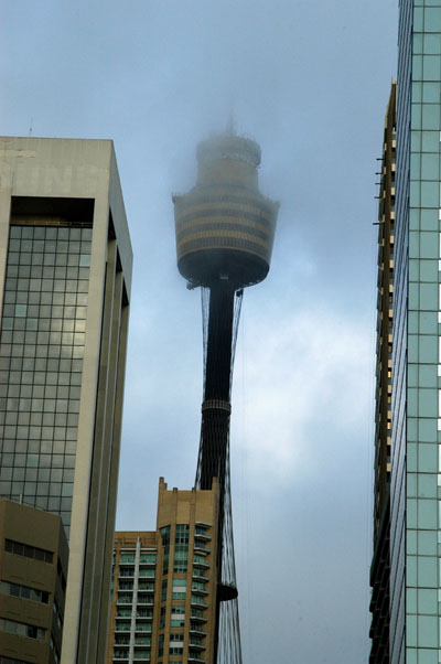 Foggy Sydney Tower