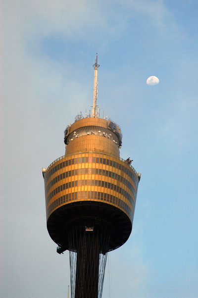 Sydney Tower w/moon