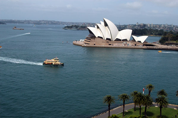 Sydney Opera House from the Sydney Harbour Bridge