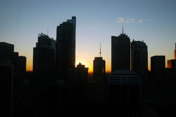 BOSE Skywriter over the Australian rugby finals 2005