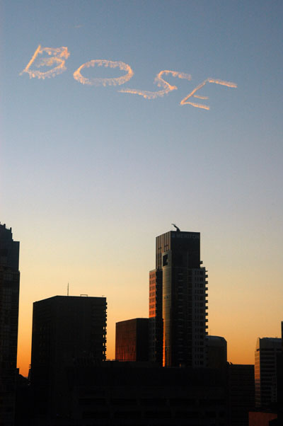 BOSE Skywriter over Sydney