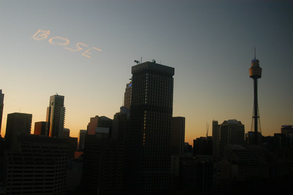 BOSE Skywriter over the Australian rugby finals 2005