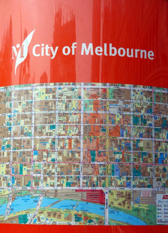 City of Melbourne central area map