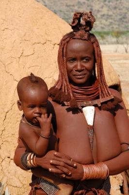 Himba mother and baby
