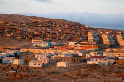 Residential areas on the north side of Lüderitz