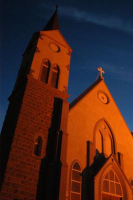 Felsenkirche at night