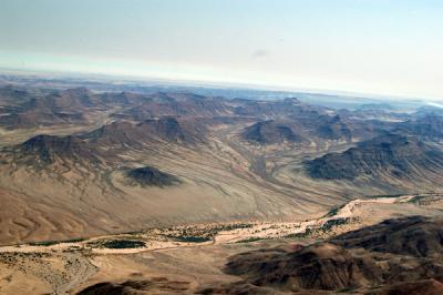 The Hoarusib, a dry river valley, near the Skeleton Coast