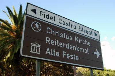 Street names have been changing as well. Peter Muller has been dropped in favor of Fidel Castro