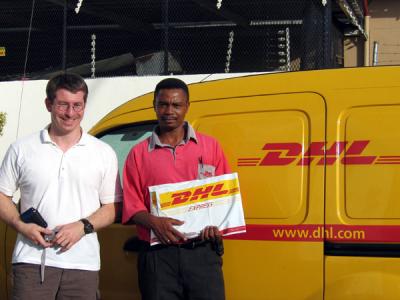 The first of many DHL shots
