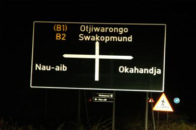 Driving to Etosha via Otjiwarongo