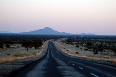 B1, the major north-south highway through Namibia
