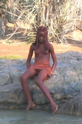 Himba girl at Epupa Falls