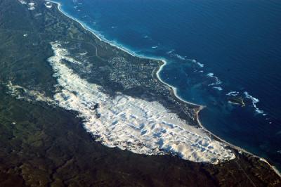 Sandy coast of Western Australia north of Perth