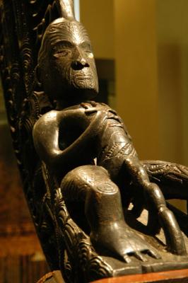 Stern of the war canoe