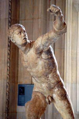 Fighting Warrior, known as the Borghese Gladiator, 100 BC