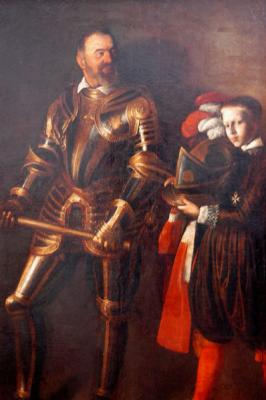 Alof de Wignacourt and his page, Grand Master of the Order of Malta, Italian, 1608, Caravaggio, Muse du Louvre