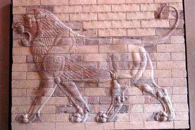 Decorative pannel of a Lion, Palace of Darius I at Susa, ca 510 BC