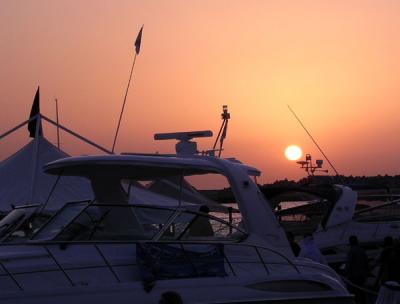 Dubai International Marine Club sunset