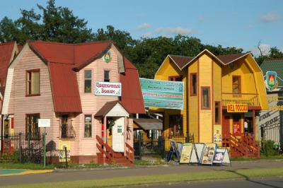 Colorful dachas at VDNKh