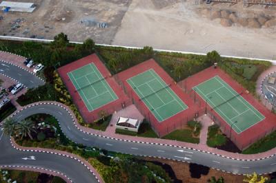 Tennis courts at Al Aqah