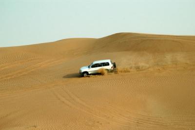 Dune bashing as part of the Arabian Adventures Desert Safari