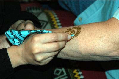 You can try henna at the desert camp