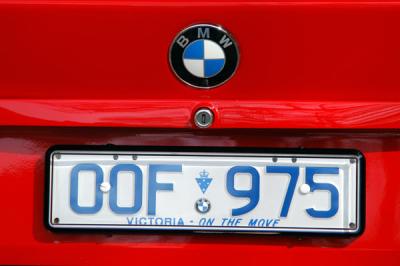 Smaller version of a Victoria license plate