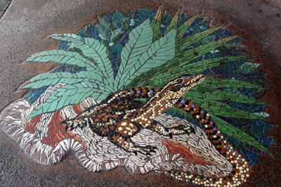 Lizard mosaic, Mackay