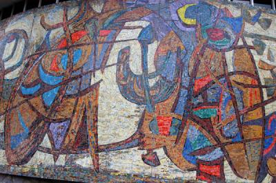 Mosaic on the extension of the Public Library of Queensland, Elizabeth & William St., 1959