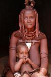 Himba woman with baby