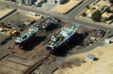 Ships being overhauled in Walvis Bay