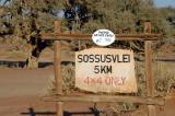 5 km prior to Sossusvlei is the 2-WD parking lot