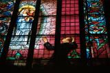 Stained glass, St. Marys Church, Krakow