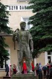 Communist era miner statue