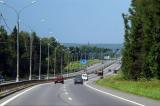 Driving in on the M4 from Domodedovo Airport south of Moscow