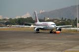 Air India A310 pushing back at Mumbai