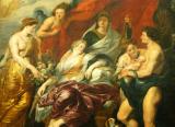 The Birth of the Dauphin (Louis XIII) at Fontainebleau, 1601, Medici Gallery, Peter Paul Rubens