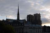 Notre Dame in the evening from Pont Louise Philippe