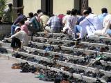 Shoes outside the mosque during Friday prayers, Bur Dubai