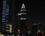 UP Tower at night, Sheikh Zayed Road