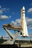 Vostok rocket like the one Yuri Gagarin circled the earth with, 12 April 1961