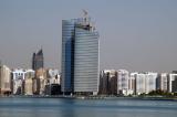 Abu Dhabi Investment Authority Tower I rising along the Abu Dhabi Corniche
