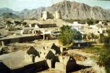 A photograph in the Fujairah Museum showing the old district of Fujairah quite run down